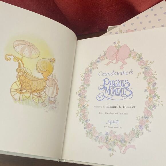 Grandmothers Precious Moments Special Memories My Grandchild Book NEW w/ box VTG - Picture 5 of 14
